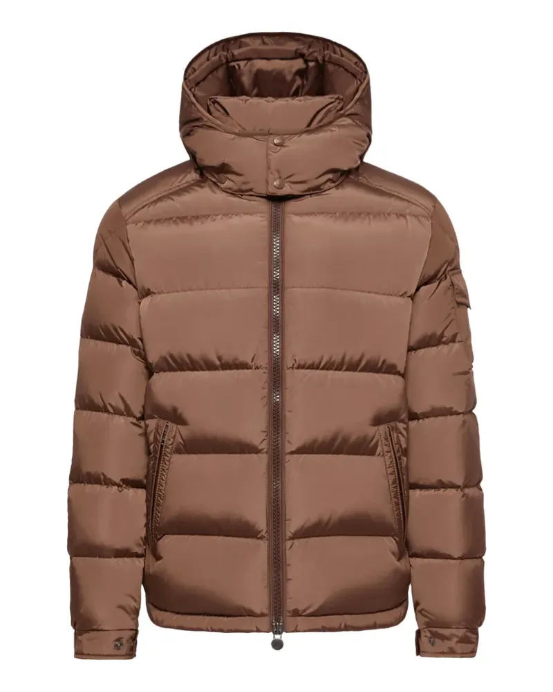 Moncler Gesteppte Maya Kapuzenjacke - Braun Braun