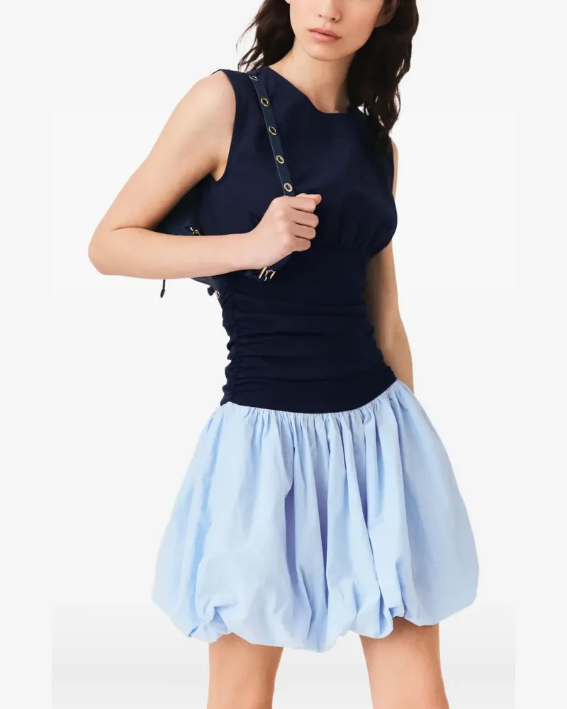 Maje Minikleid mit Ballonrock - Blau Blau