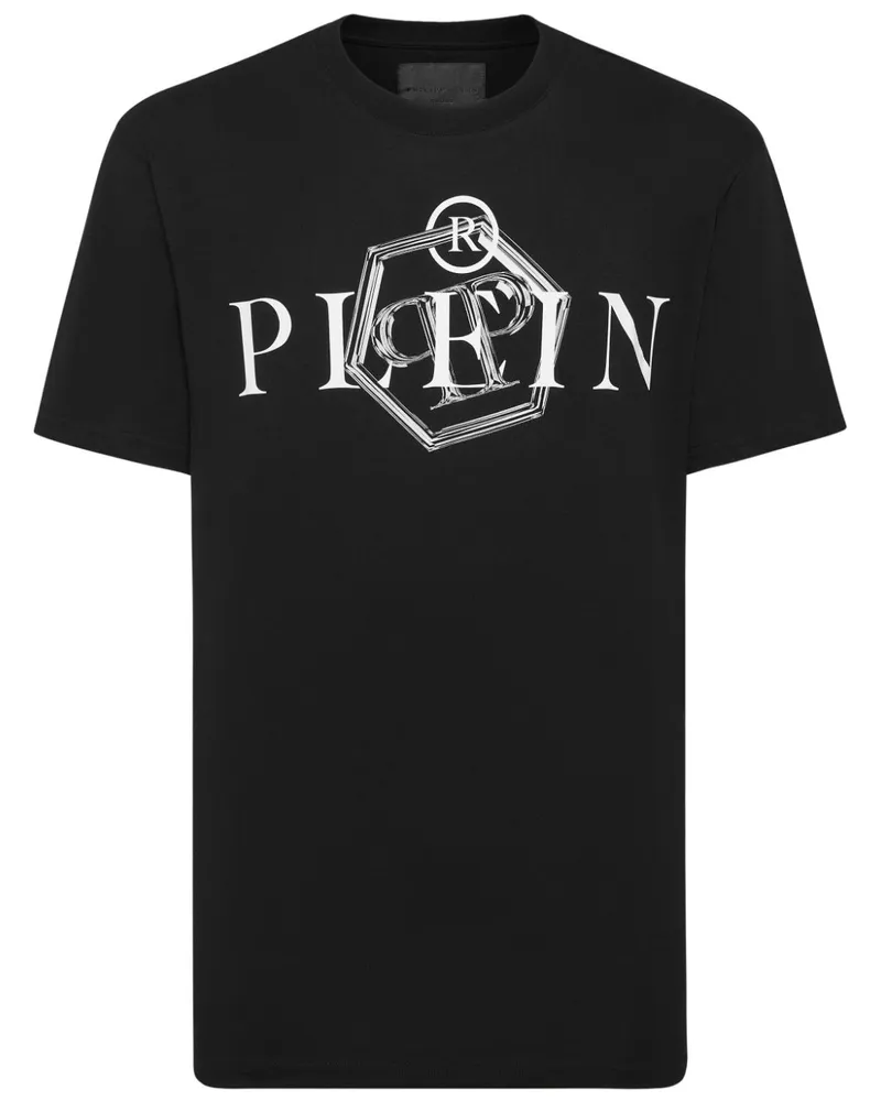 Philipp Plein T-Shirt mit Logo-Print - Schwarz Schwarz