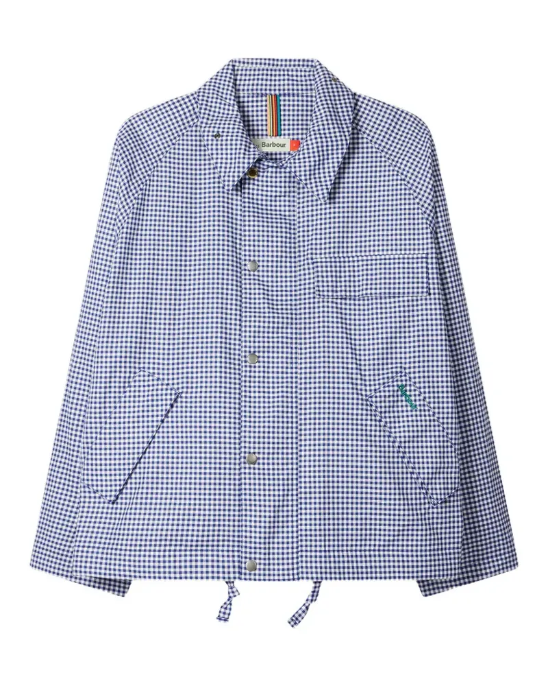 Paul Smith Barbour Jacke mit Vichy-Karo - Blau Blau