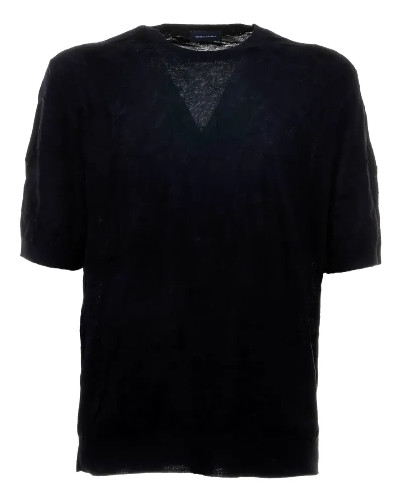 Tagliatore Klassisches T-Shirt - Schwarz Schwarz