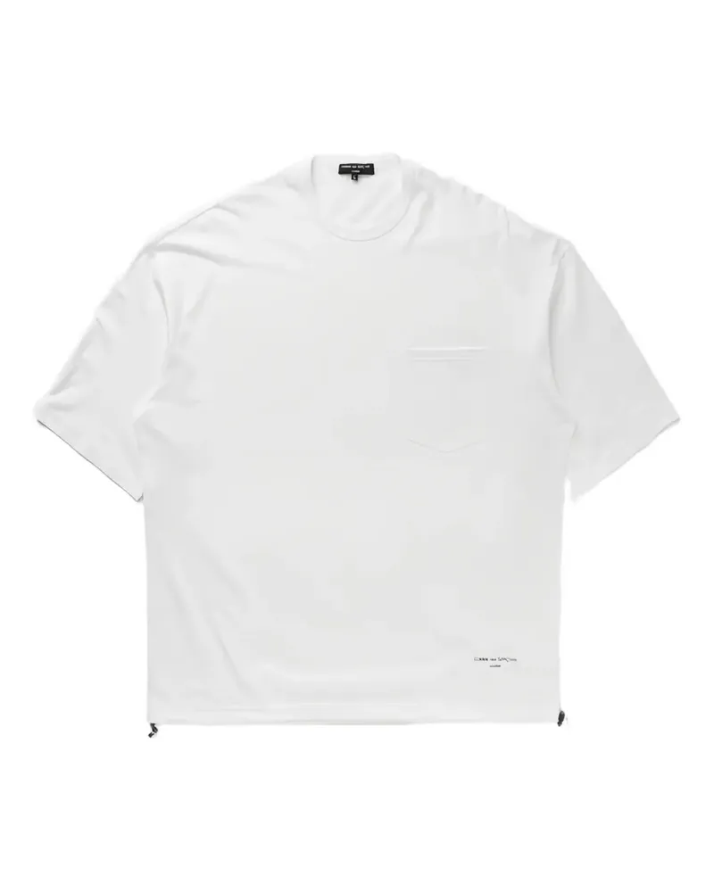 Comme des Garçons T-Shirt mit Brusttasche - Weiß Weiß