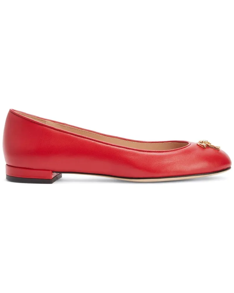 Giuseppe Zanotti Klassische Ballerinas Rot