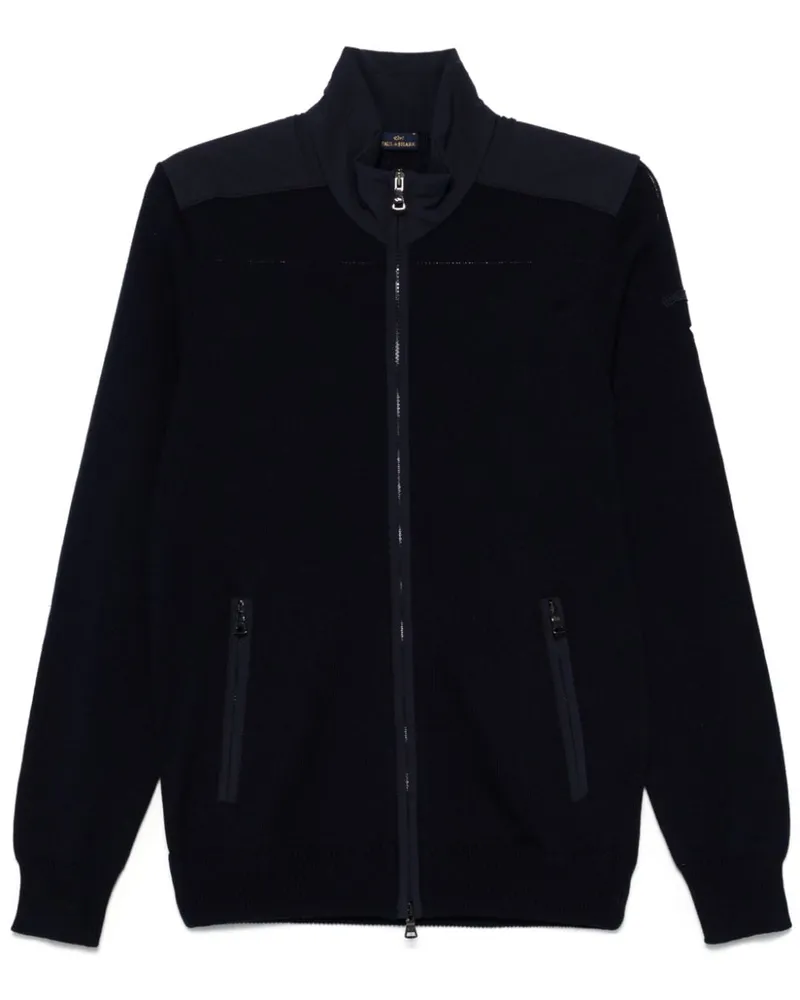 Paul & Shark Cardigan mit Typhoon®-Einsätzen - Blau Blau