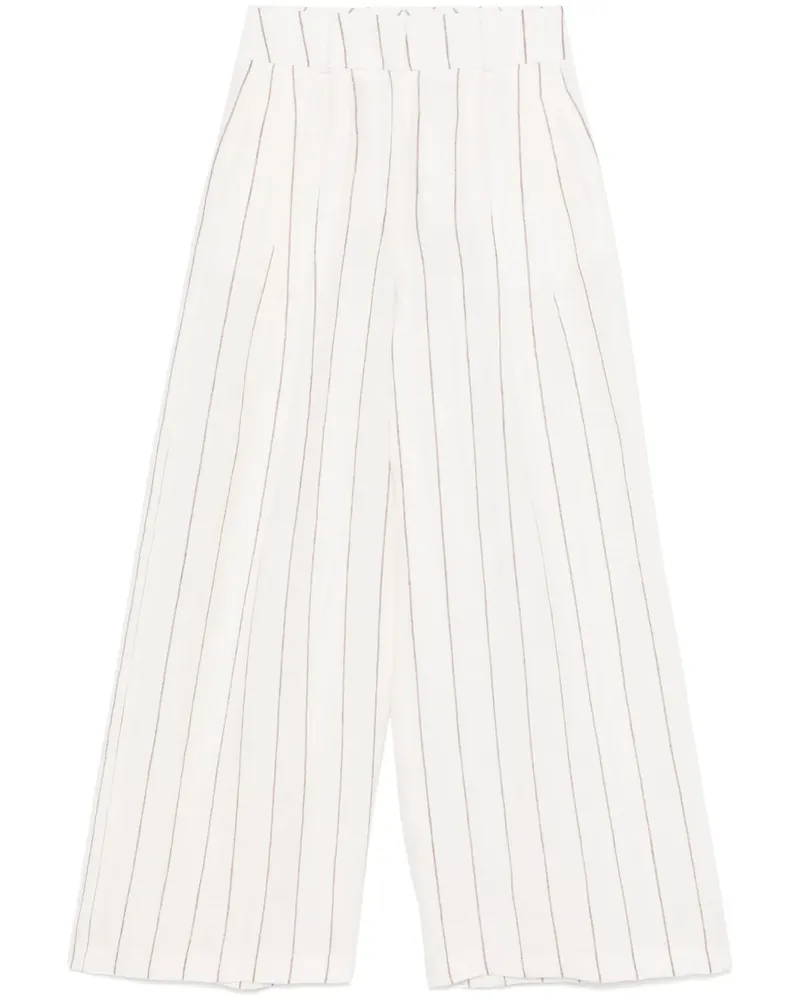 Peserico Palazzohose mit Nadelstreifen - Nude Nude