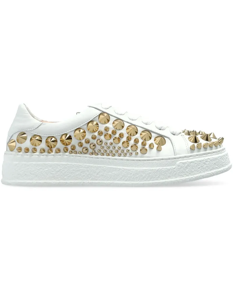Attilio Giusti Leombruni Sneakers mit Nieten - Weiß Weiß