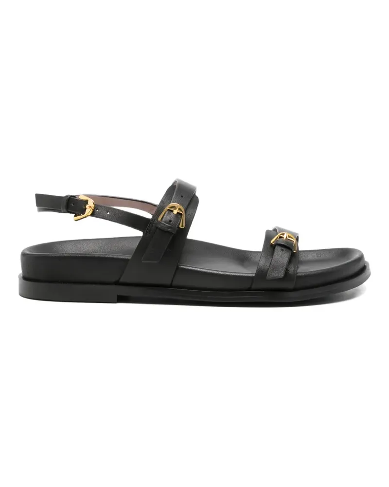 Coccinelle buckle leather sandals - Schwarz Schwarz