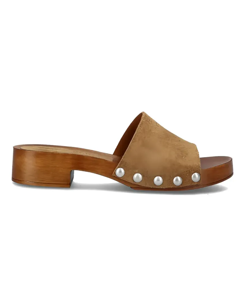 Copenhagen Mules aus Wildleder - Nude Nude