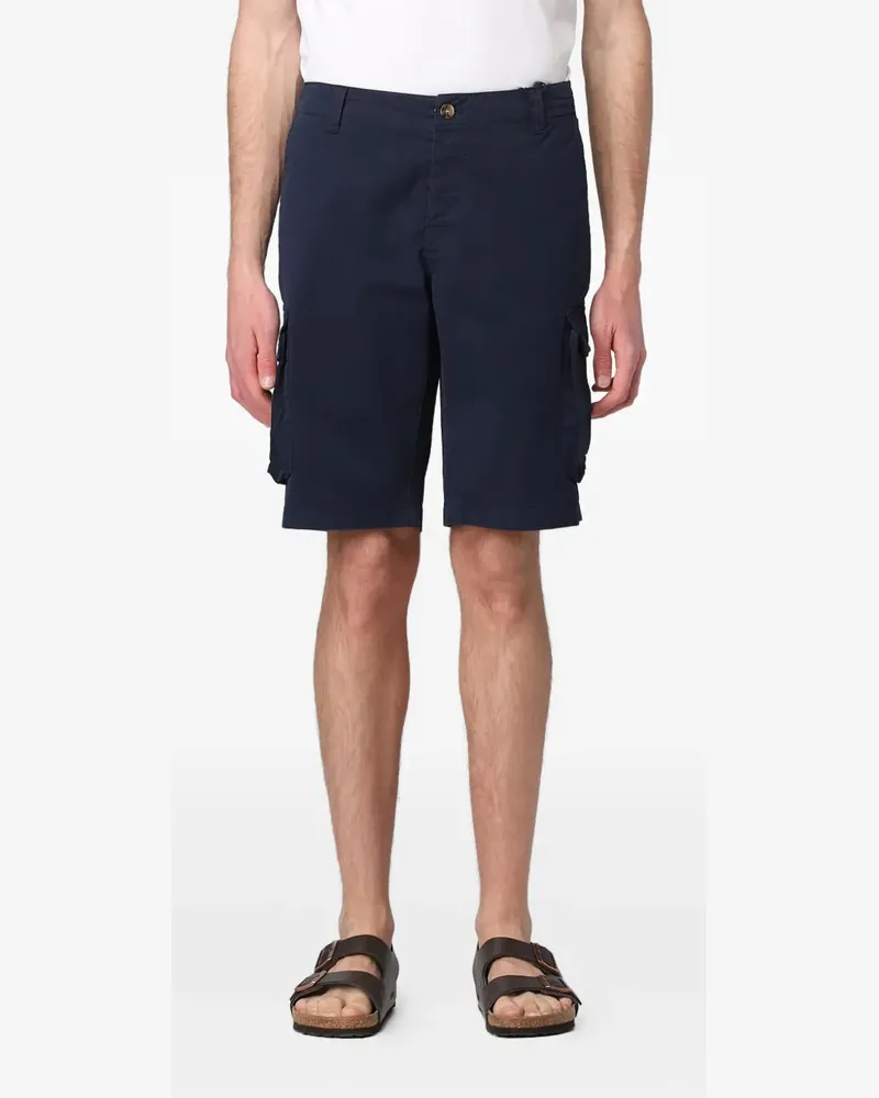 MC2 Saint Barth Flache Cargo-Shorts mit Gürtelschlaufen - Blau Blau
