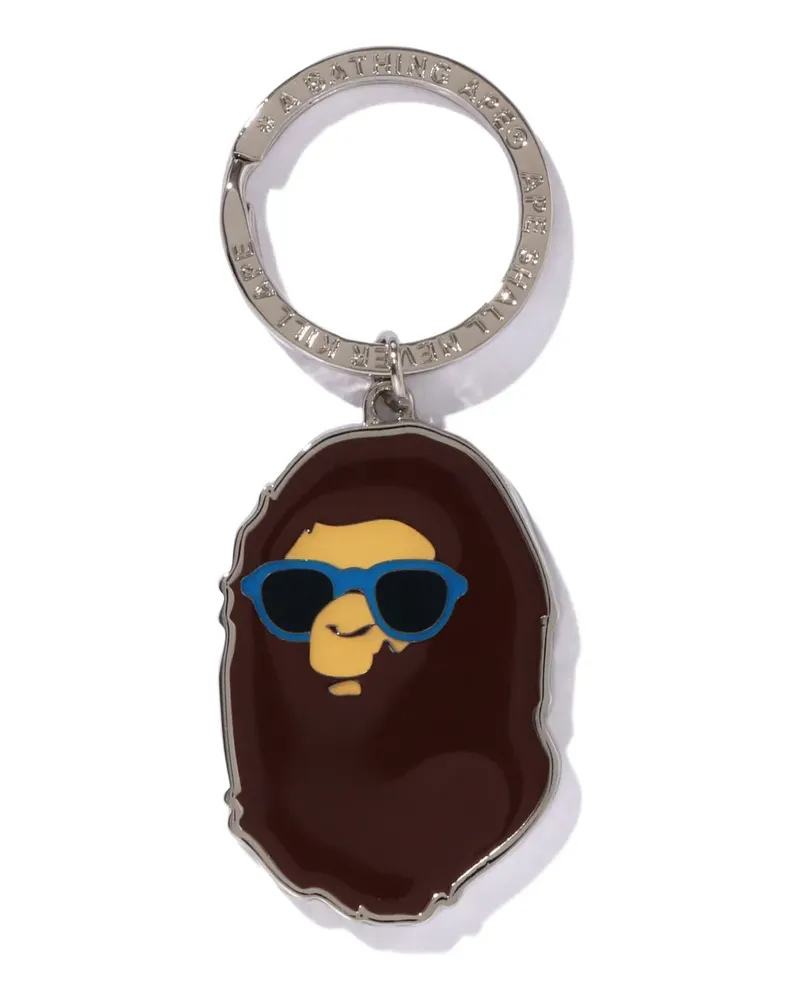 BAPE ape head keyring - Silber Silber