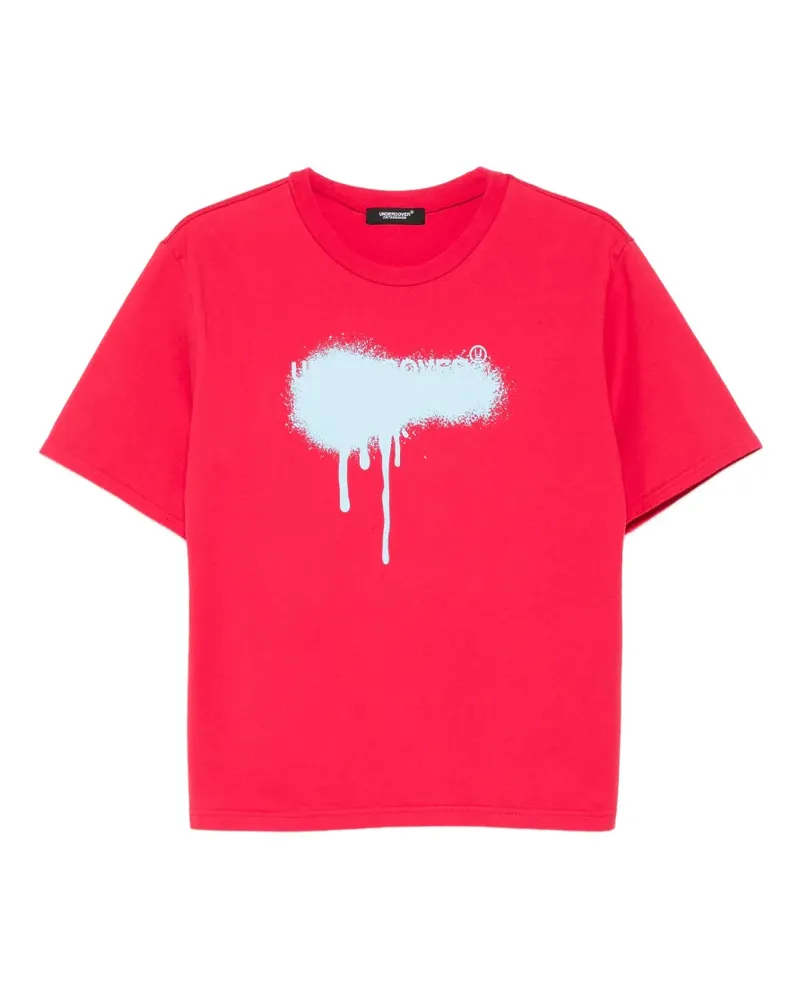 Undercover splatter print T-shirt - Rot Rot