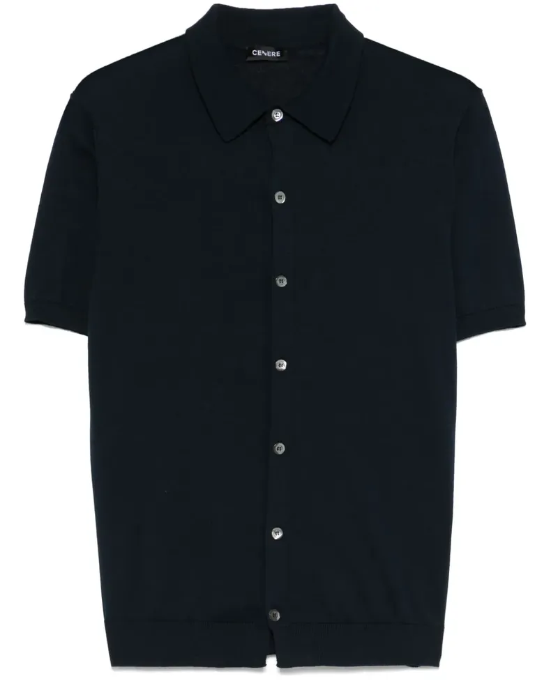 CENERE GB Gestricktes Hemd - Blau Blau