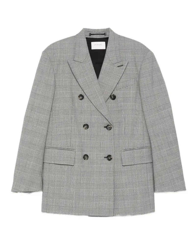 SPORTMAX Doppelreihiges Sakko - Grau Grau