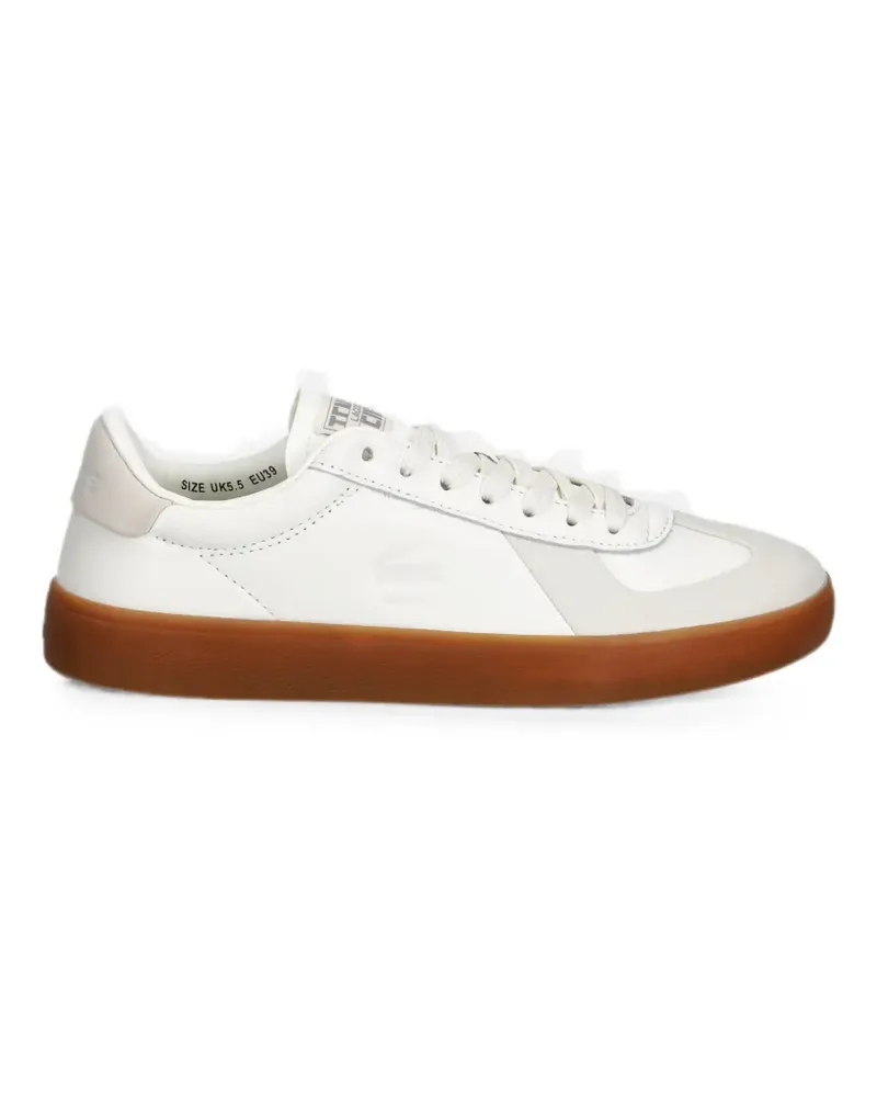 Lacoste panelled leather sneakers - Weiß Weiß