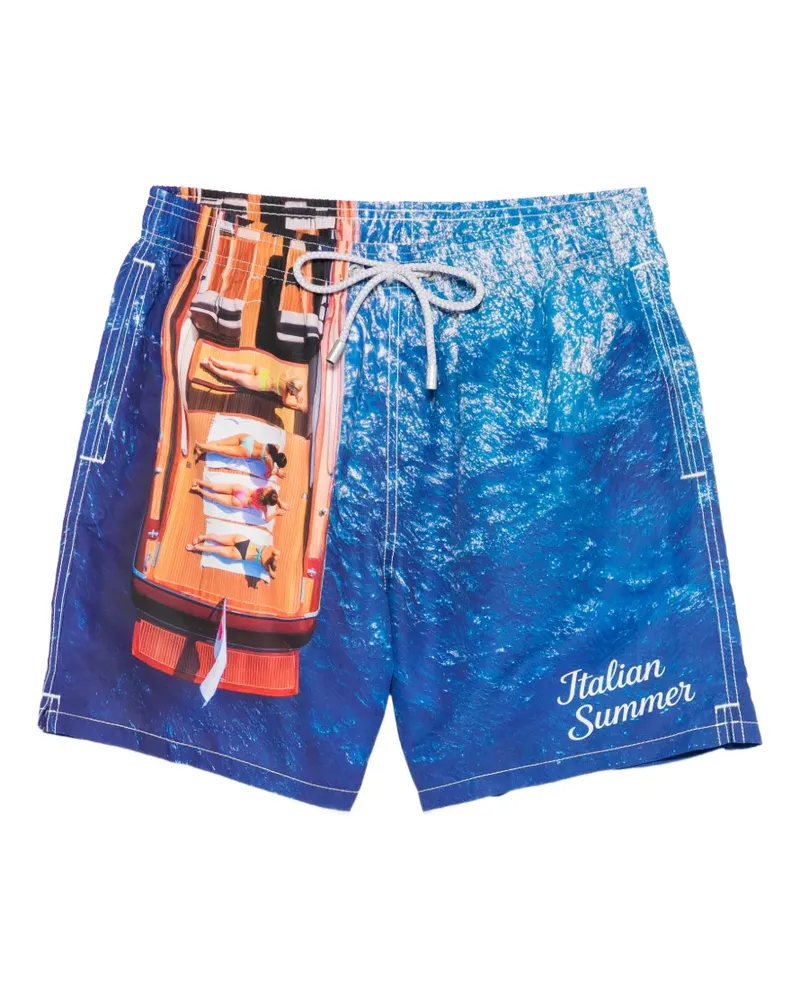 MC2 Saint Barth Gustavia Badeshorts mit Print - Braun Braun