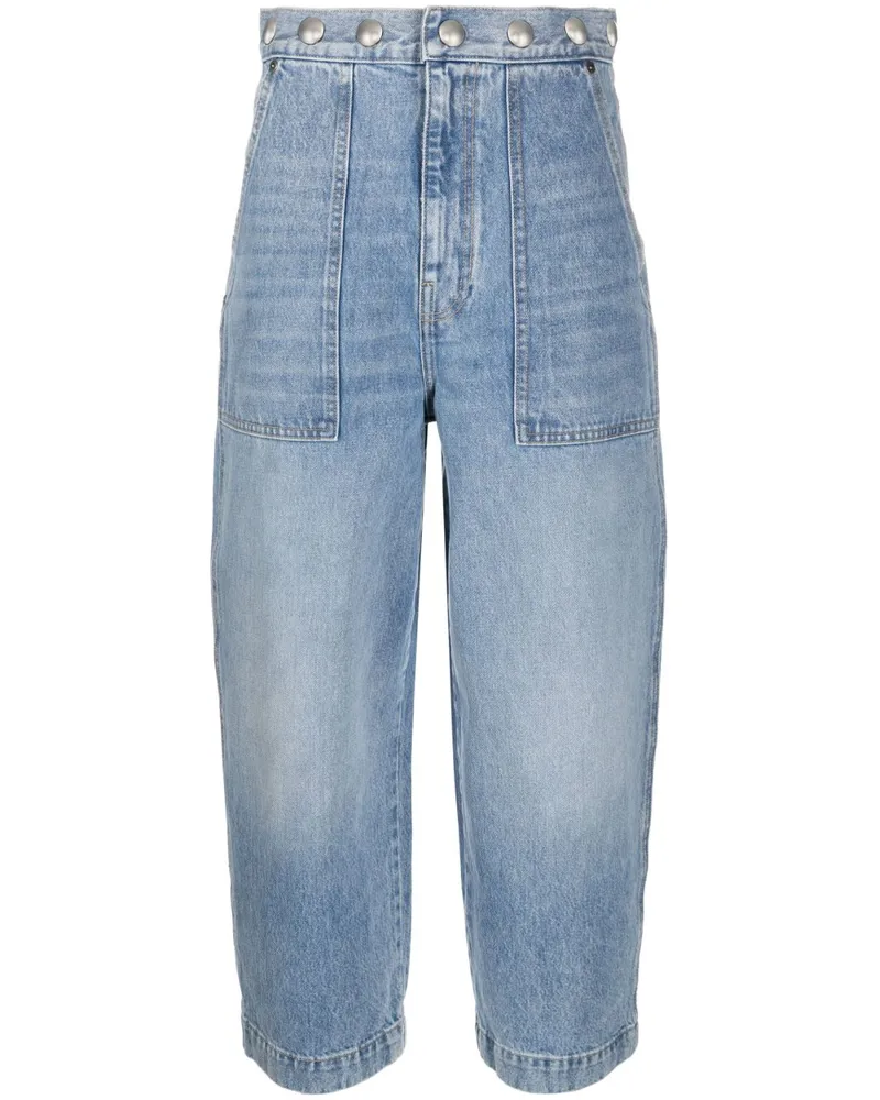 KHAITE Jeans mit Saumdetail Blau