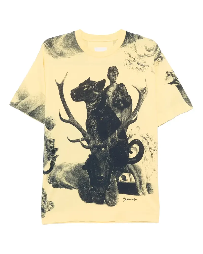 Givenchy T-Shirt mit Print - Gelb Gelb