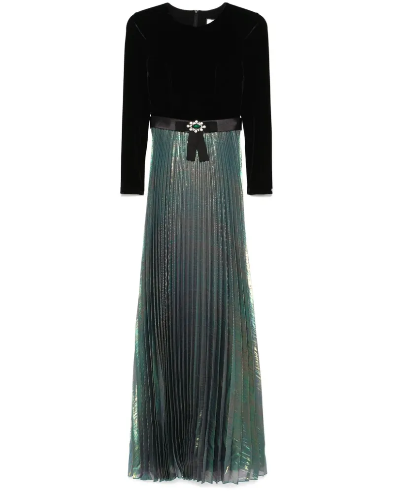 NISSA Verziertes Lamé-Maxikleid - Grün Grün