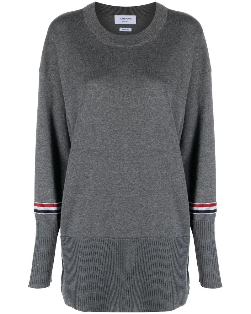 Thom Browne Pullover mit Rundhalsausschnitt - Grau Grau