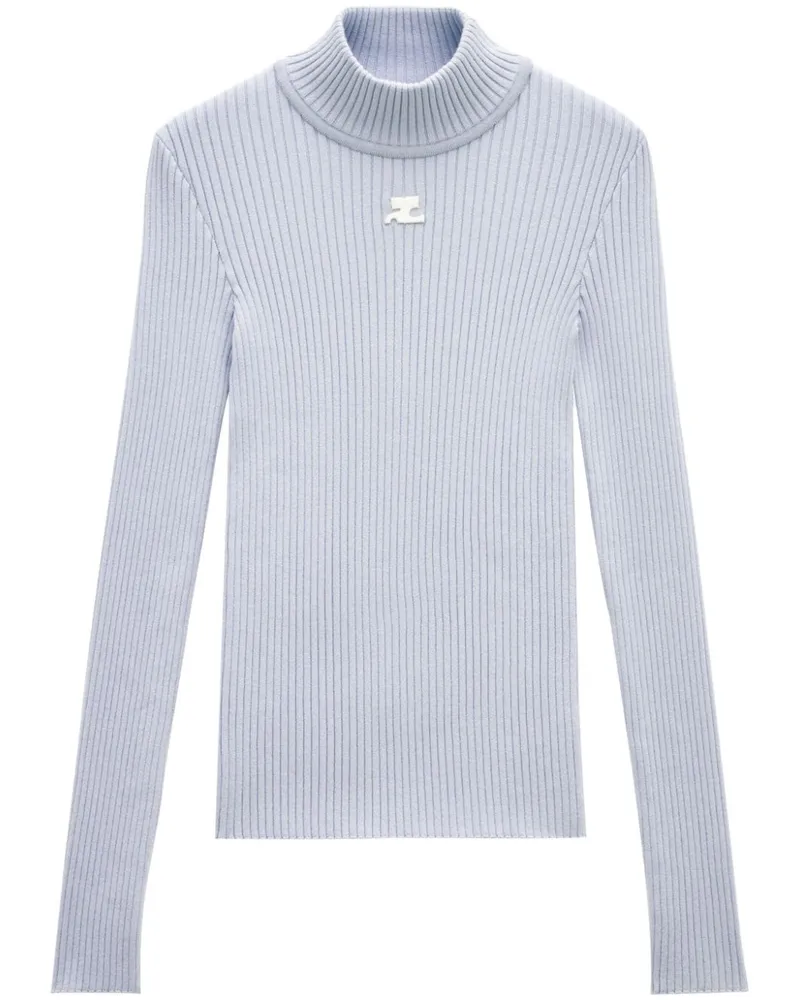 Courrèges Pullover mit Rollkragen - Violett Violett
