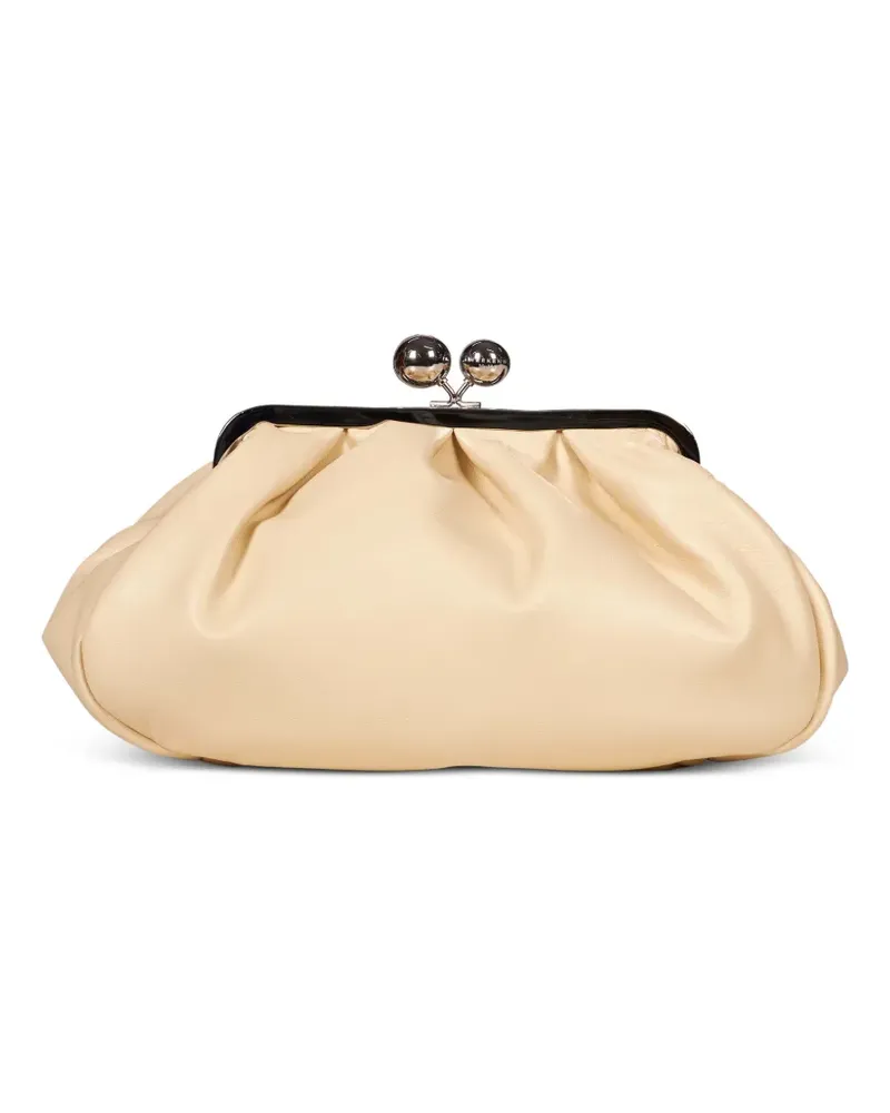 Max Mara Pasticcino Clutch mit Raffungen - Nude Nude