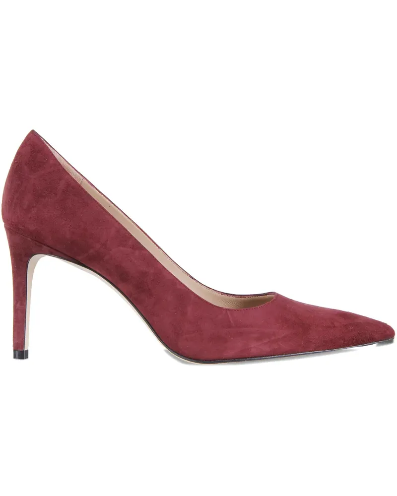 Stuart Weitzman 85mm pointed-toe heeled pumps - Rot Rot
