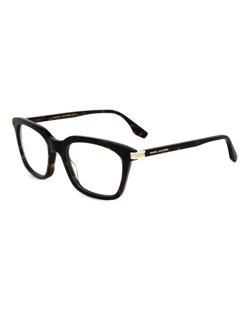 Marc Jacobs Eckige Brille in Schildpattoptik - Braun Braun