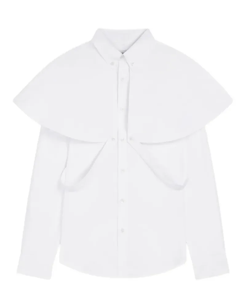 Dries van Noten Baumwollhemd mit Krawatte - Weiß Weiß