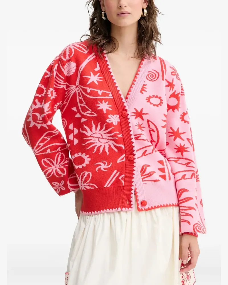 Never Fully Dressed Cardigan mit Knöpfen - Rot Rot