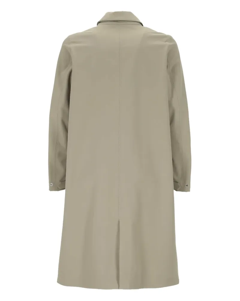 K-Way logo-patch coat - Nude Nude
