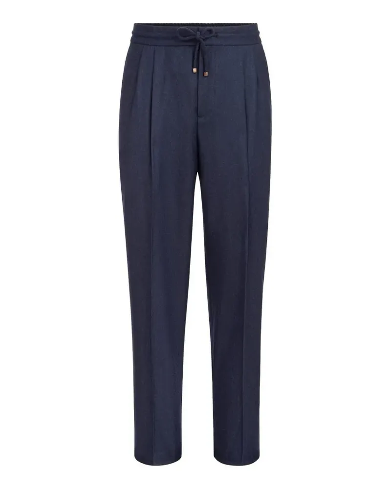 Brunello Cucinelli Tapered-Hose mit Kordelzug - Blau Blau