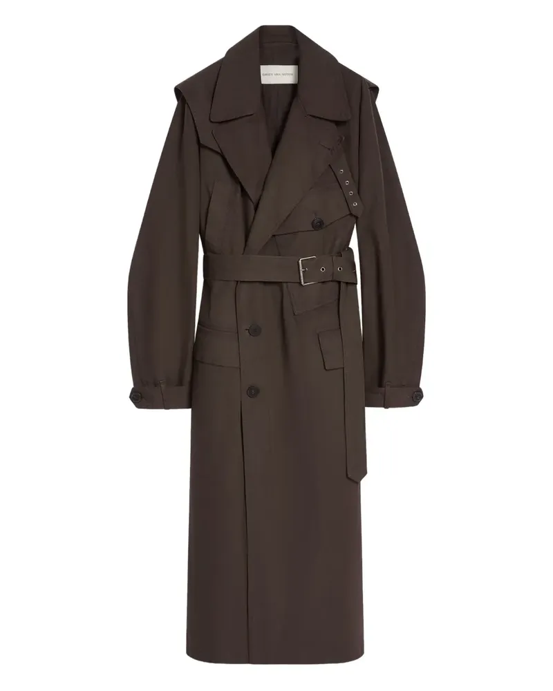 Dries van Noten Zweireihiger Trenchcoat - Braun Braun