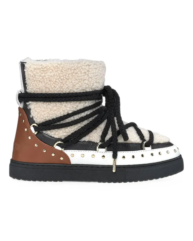 INUIKII Curly Rock studded ankle boots - Nude Nude