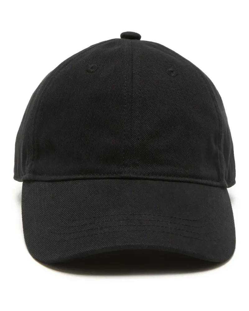 Acne Studios Baseballkappe mit Logo-Stickerei - Schwarz Schwarz
