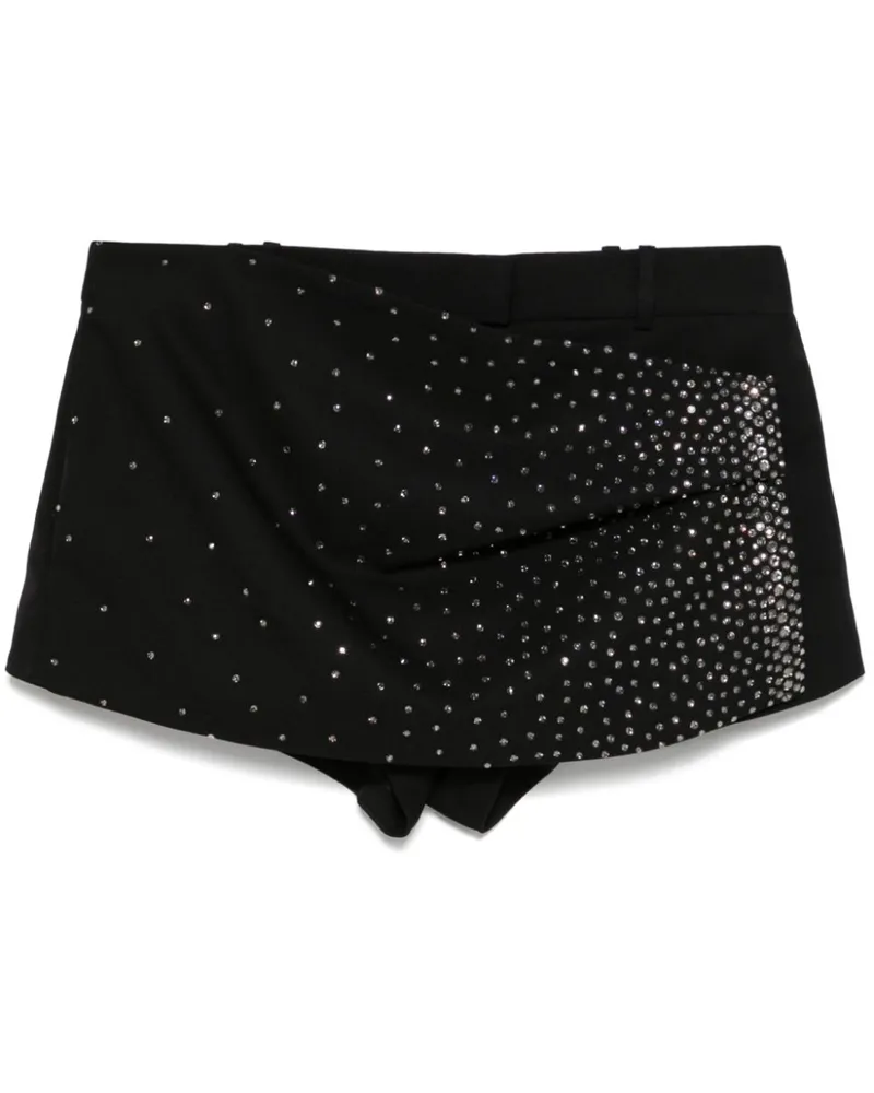 ATTICO Shorts mit Strass - Schwarz Schwarz