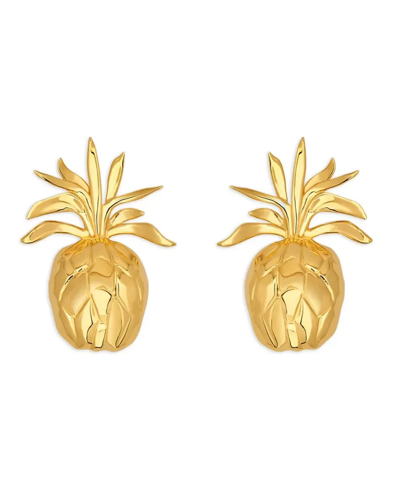 Oscar de la Renta Ananas-Ohrclips - Gold Gold