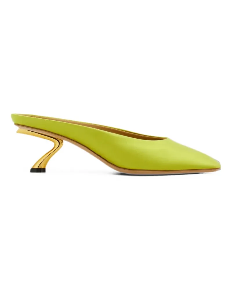Ferragamo Mules mit Design-Absatz - Grün Grün