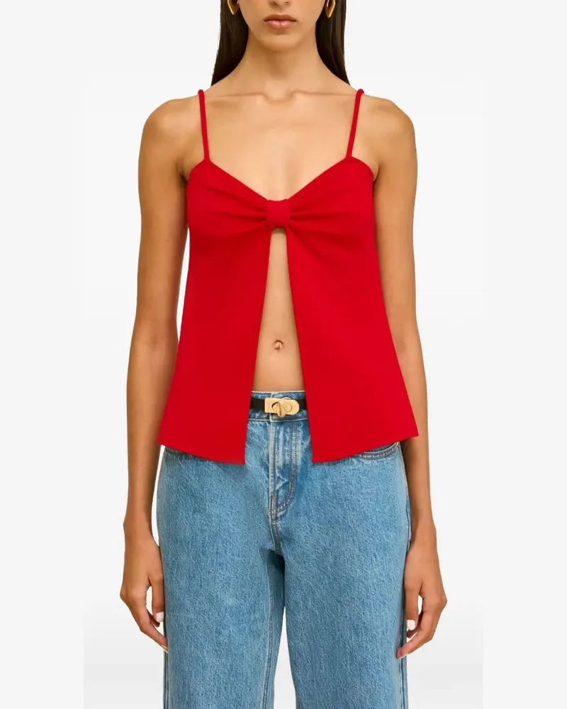 Cult Gaia Lennon bow-detail top - Rot Rot