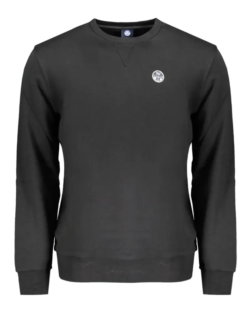 North Sails logo-patch cotton sweater - Grau Grau