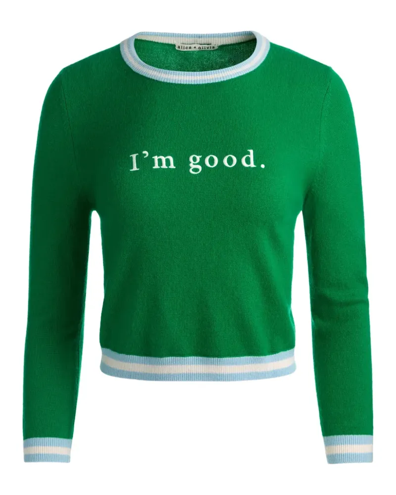 Alice + Olivia Carolann cashmere sweater - Grün Grün