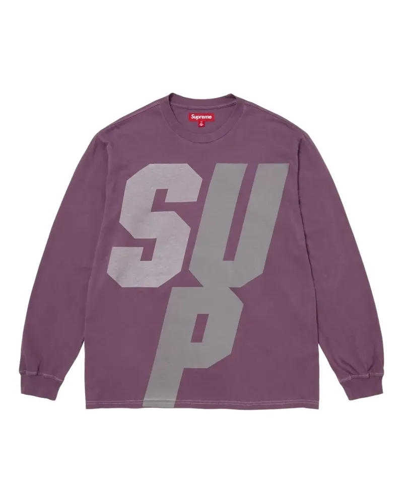 Supreme Being reflective long-sleeve T-shirt - Violett Violett