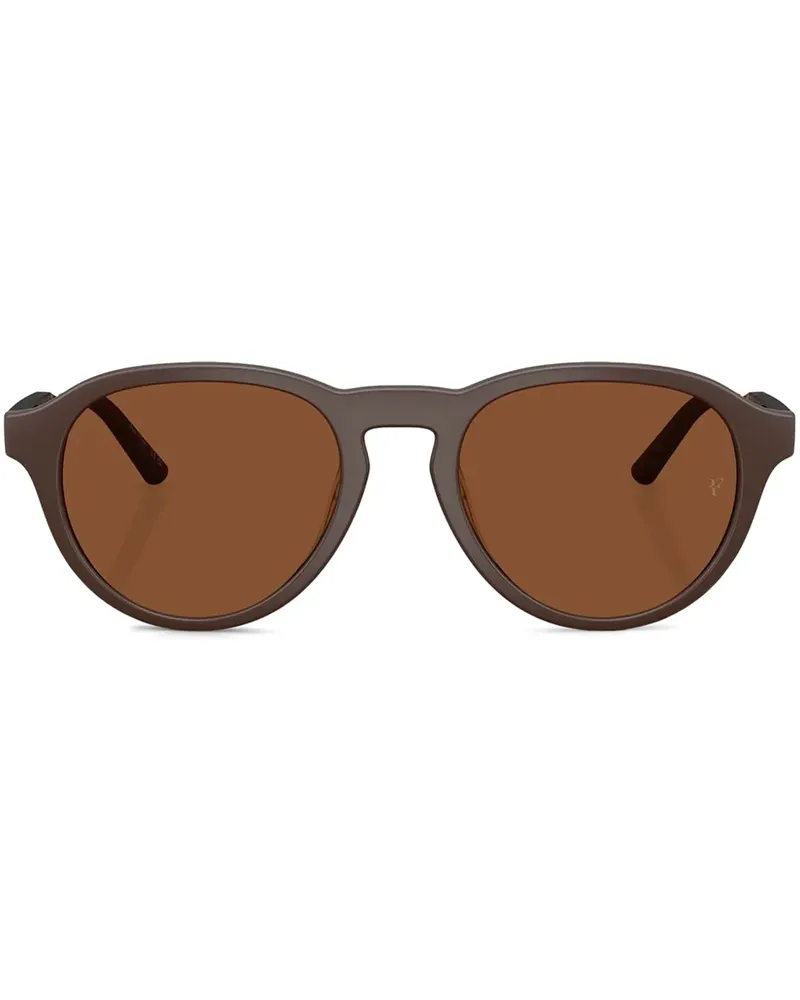 Oliver Peoples R-8 Sonnenbrille - Braun Braun