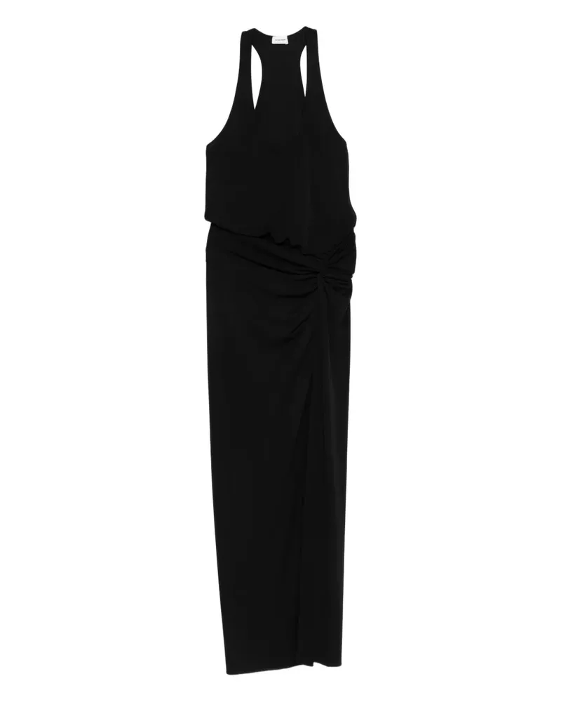 ANDAMANE Juno knotted maxi dress - Schwarz Schwarz