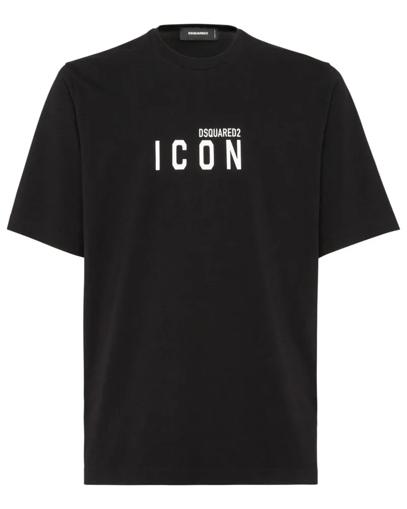 Dsquared2 T-Shirt mit Logo-Print - Schwarz Schwarz