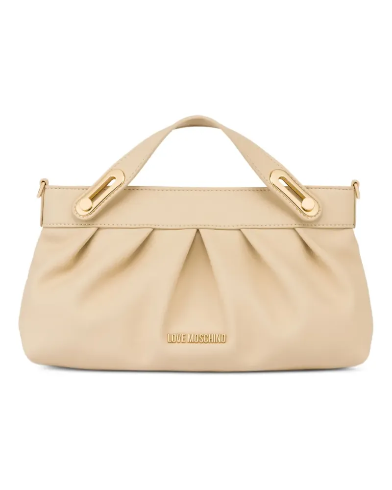 Moschino ruched tote bag - Nude Nude