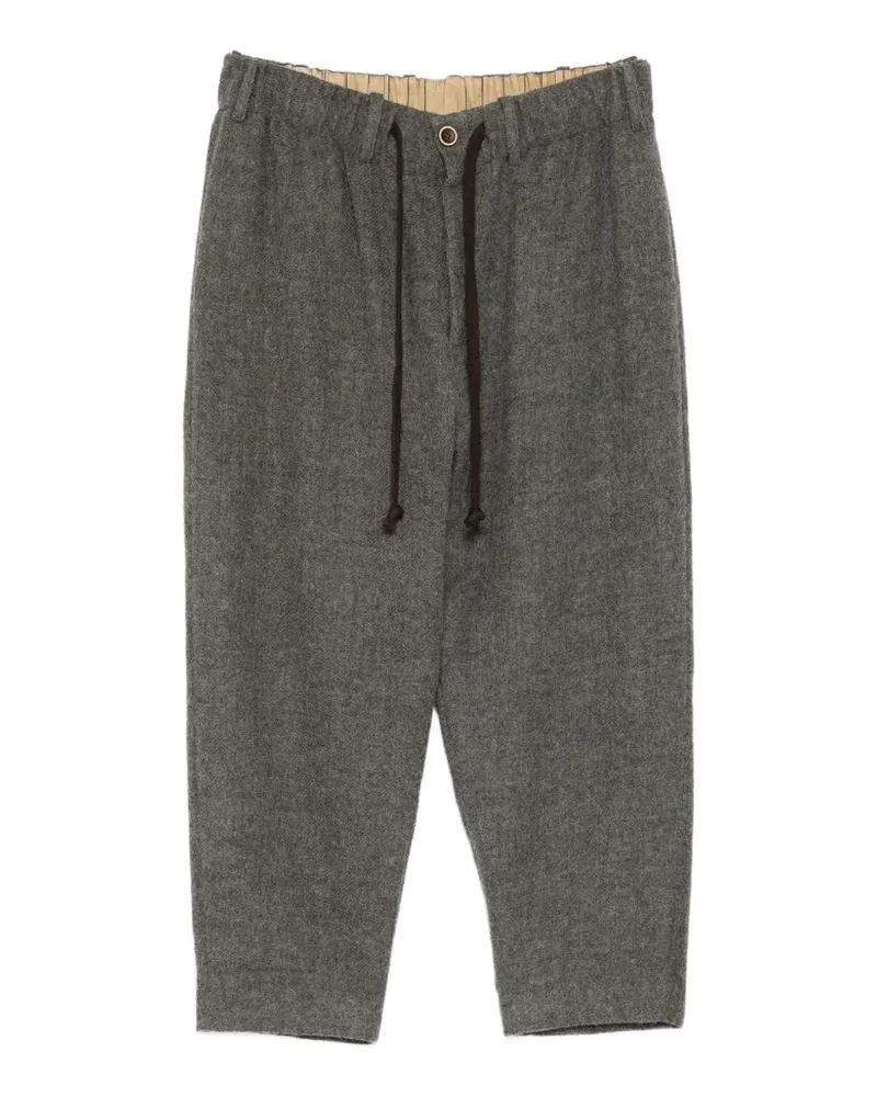 Uma Wang Hose mit Kordelzug - Grau Grau