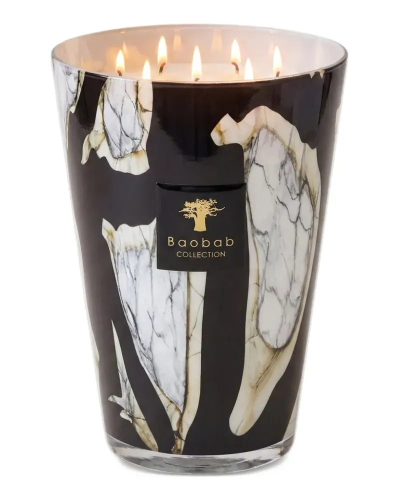 Baobab Collection Monument Stones marble candle - Schwarz Schwarz