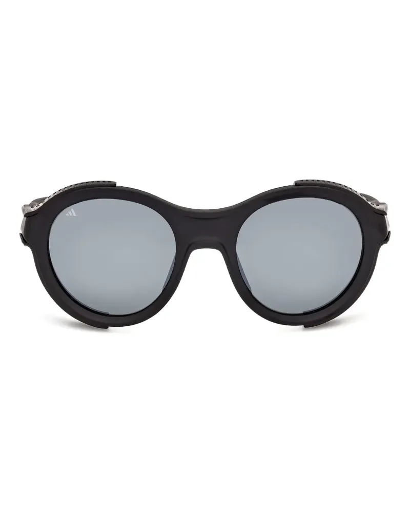 adidas Akrion RND Sonnenbrille mit rundem Gestell und Seitenschutz - Schwarz Schwarz