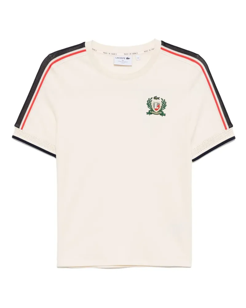 Lacoste Texturiertes Piqué-T-Shirt - Nude Nude