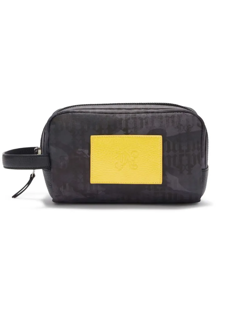 Palm Angels Clutch mit Logo-Patch - Schwarz Schwarz